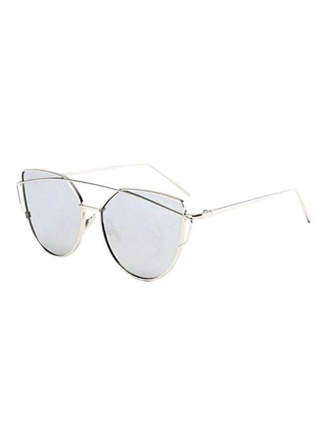 Women's Mirrored Retro Cat Eye Sunglasses - Image 2