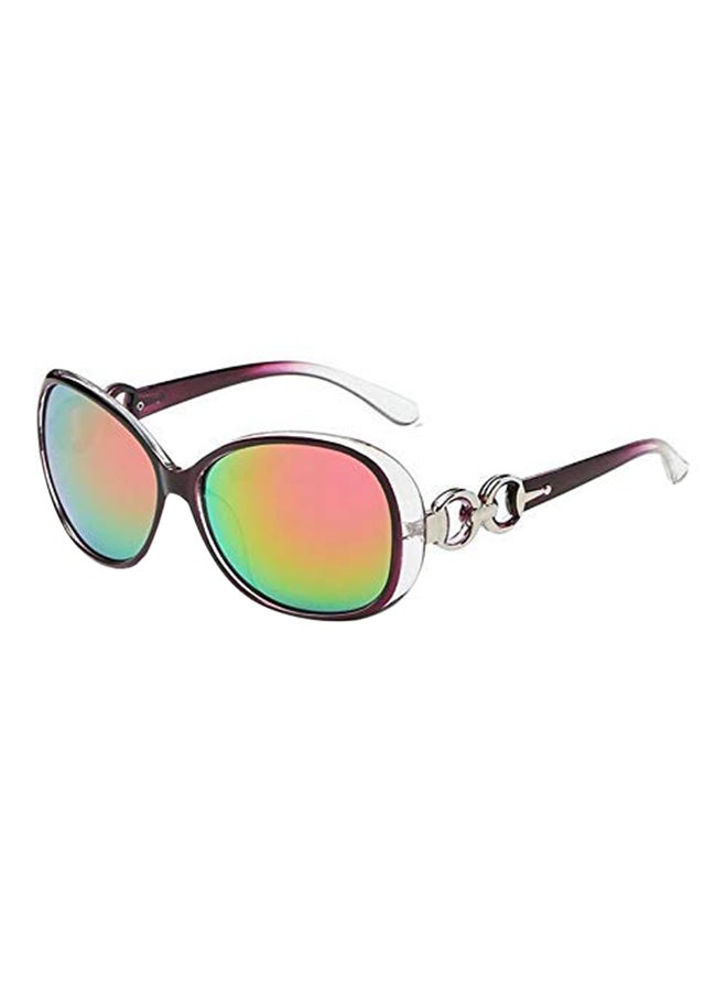 Women's Anti UV Protection Oval Frame Sunglasses - Image 1