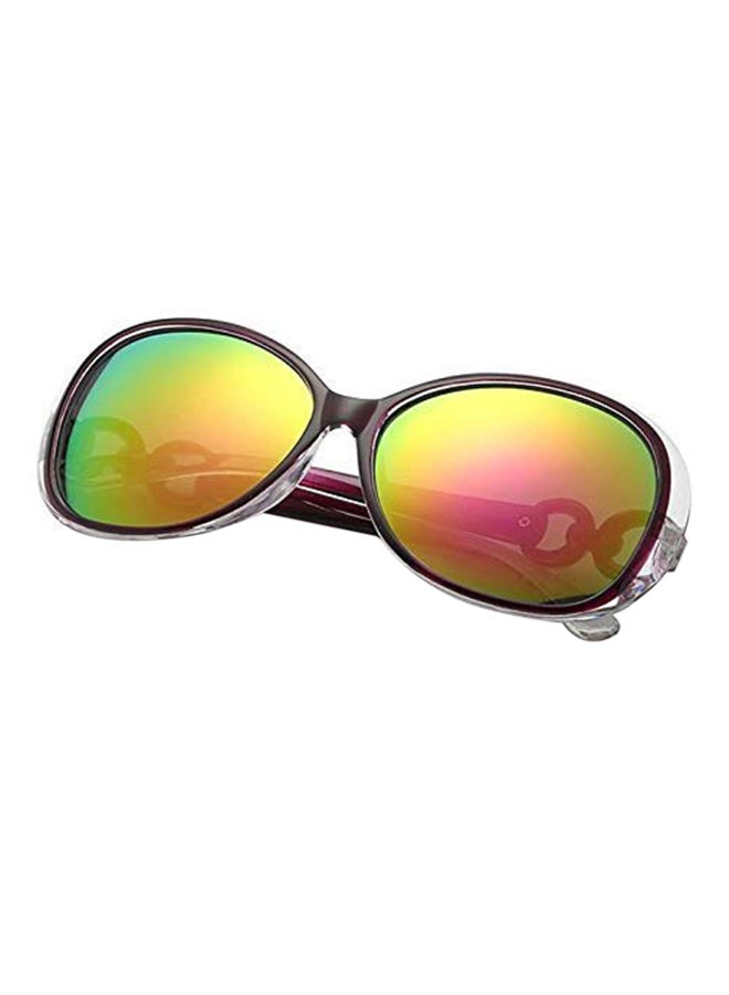 Women's Anti UV Protection Oval Frame Sunglasses - Image 2