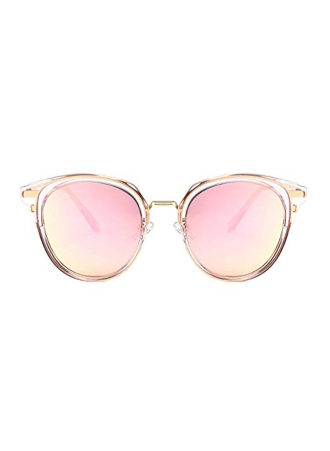 Stylish Rainbow Reflective Pilot Sunglasses