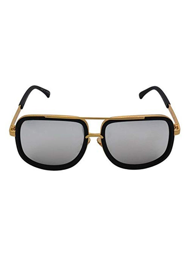 Fashion Double Bridge Retro Vintage Pilot Square Sunglasses - Image 1