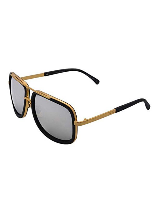 Fashion Double Bridge Retro Vintage Pilot Square Sunglasses - Image 2