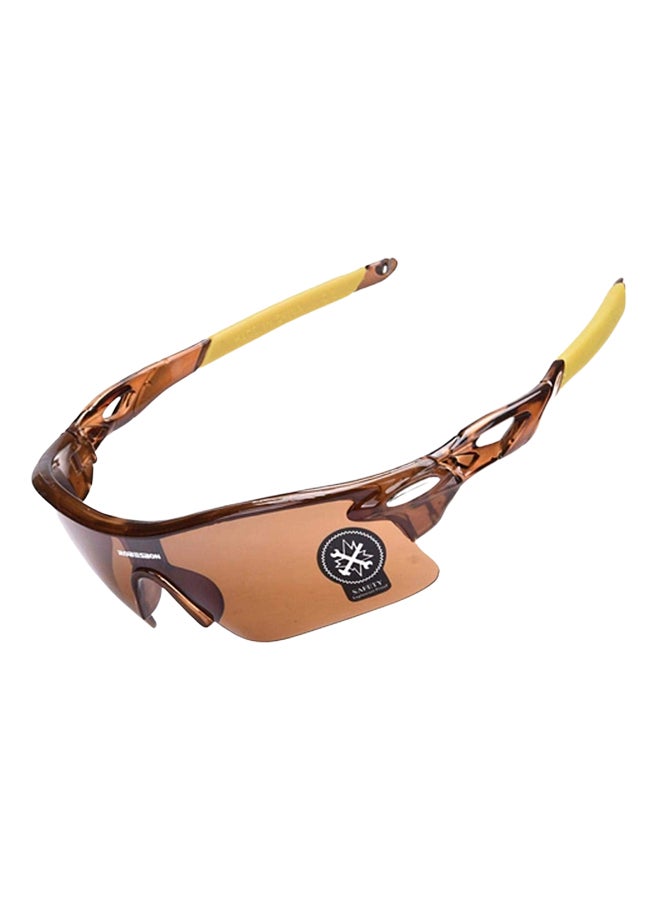 Polarized Wrap Frame Sunglasses