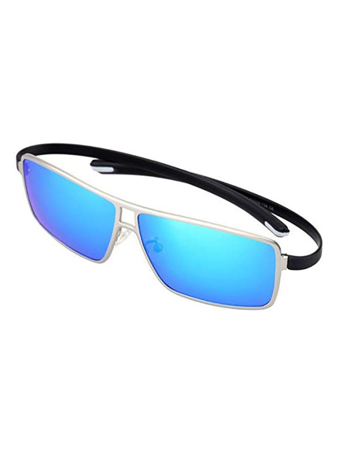 Men's UV Protection Rectangle Sunglasses - Image 2