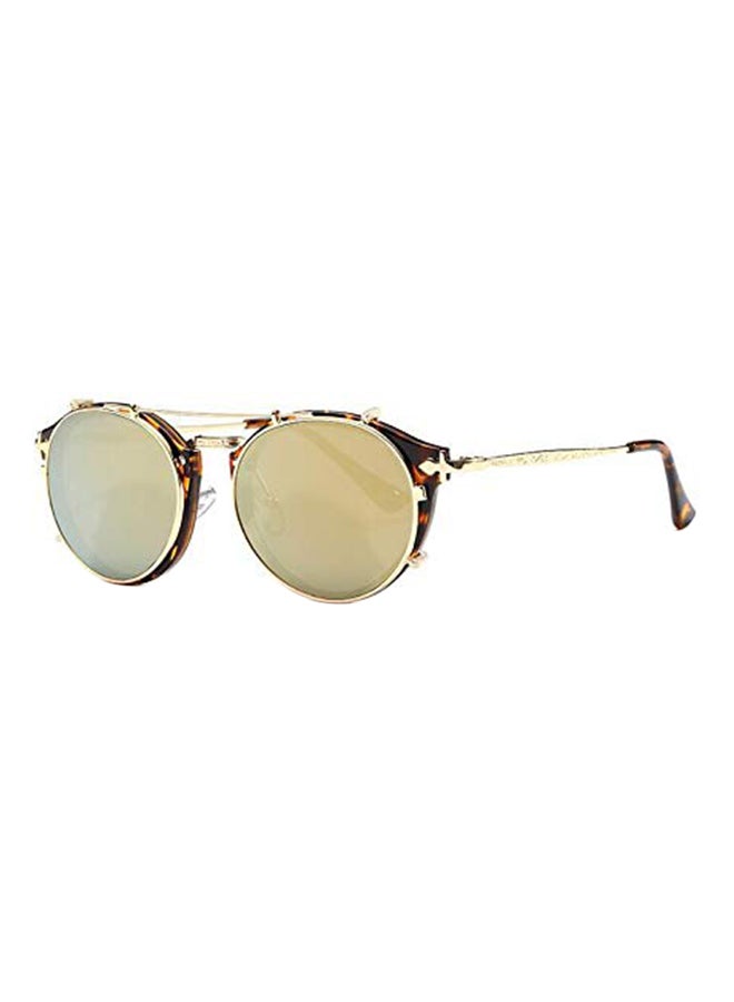 Women's Retro Flat Design Round Sunglasses