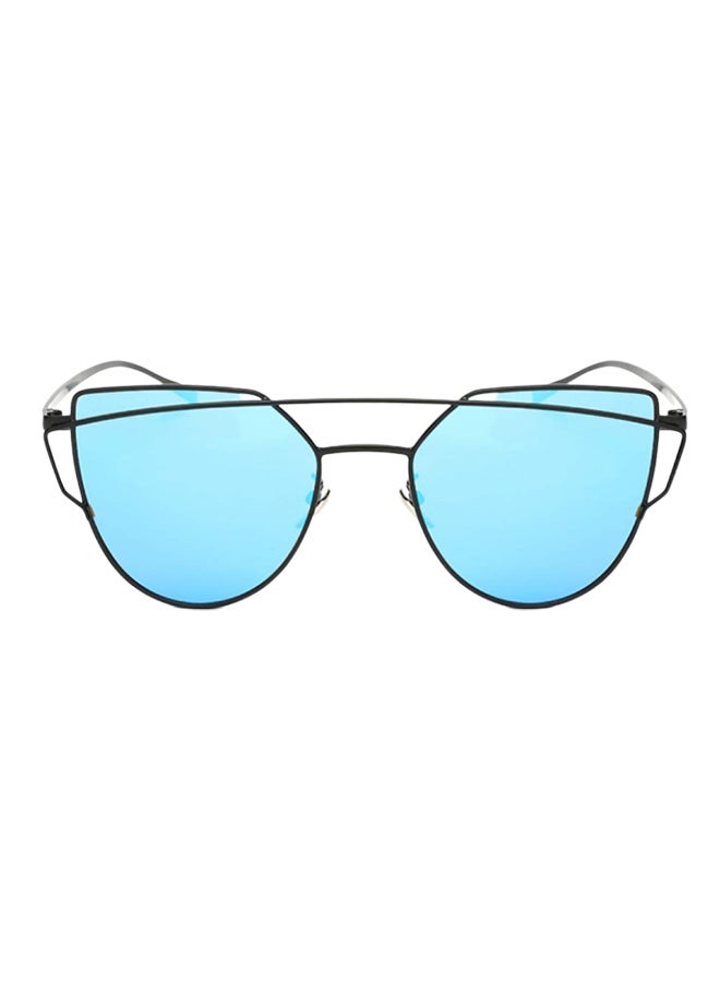 Women's Mirrored Cat Eye Frame Sunglasses - Image 1