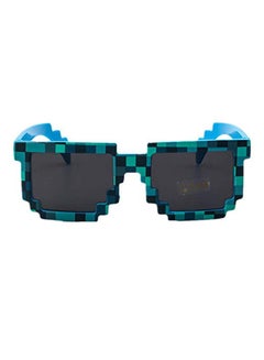 Kids' Pixel Novelty Retro Gamer Geek Rectangle Sunglasses