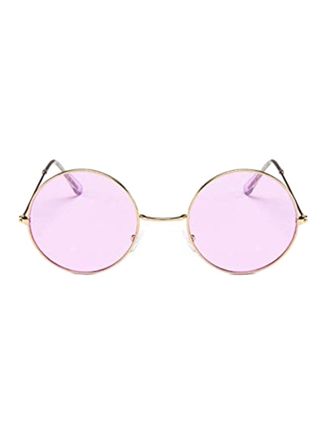Women's Vintage Round UV Protection Metal Sunglasses - Image 1
