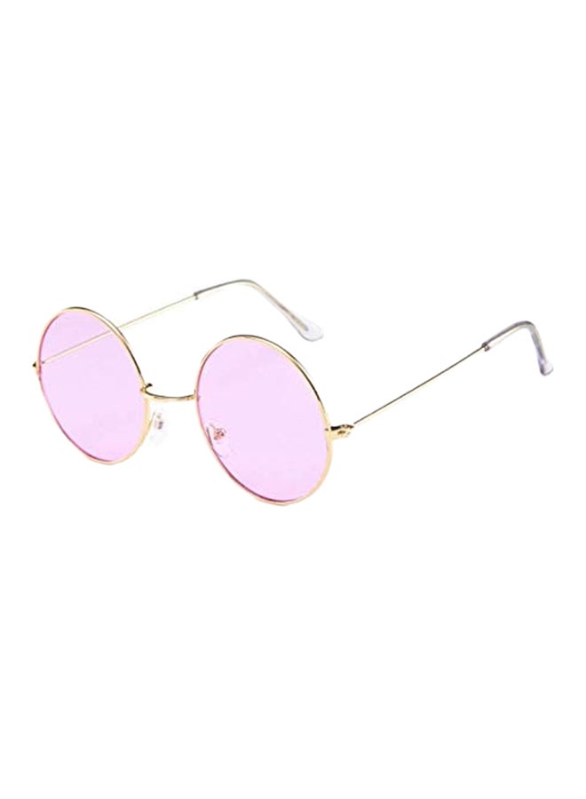 Women's Vintage Round UV Protection Metal Sunglasses - Image 2
