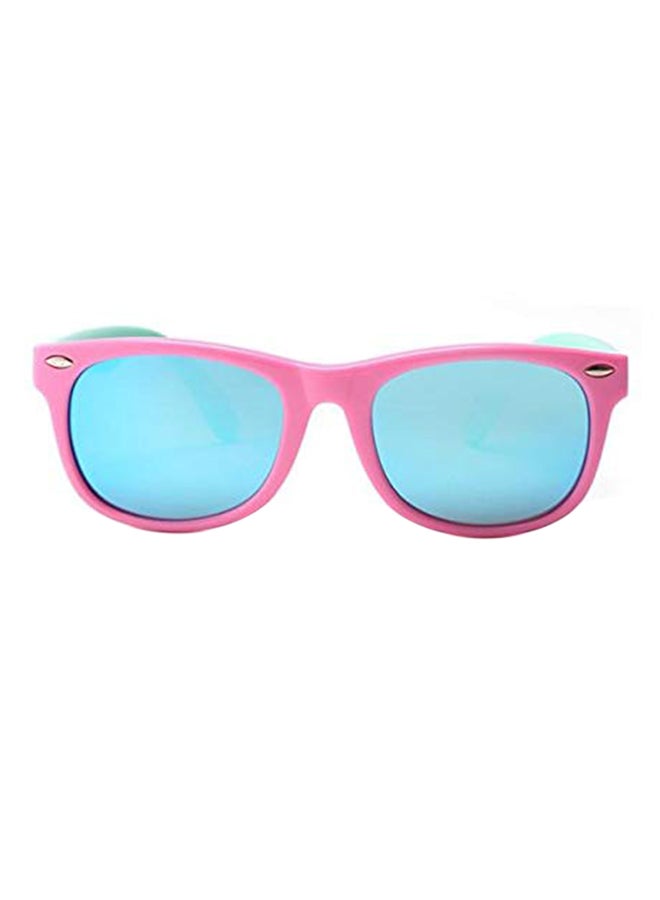 Kids' Square Polarized Flexible Sunglasses With Case - Image 1