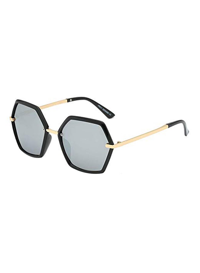 Hexagon Style Ribbed Polarized Sunglasses - Image 2