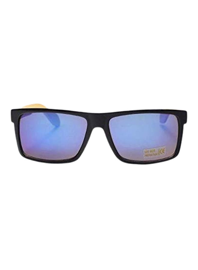 Classic Retro Wood Square Sunglasses - Image 1