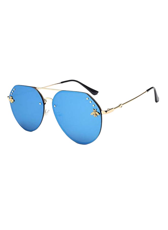 Women's Mirrored Oversized Oval Sunglasses - Image 2