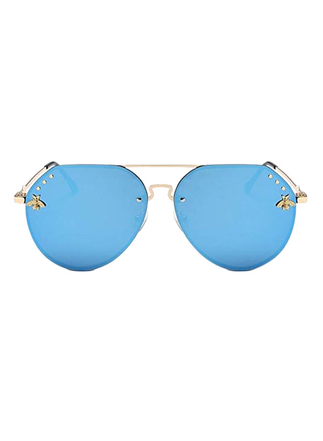 Women's Mirrored Oversized Oval Sunglasses - Image 1