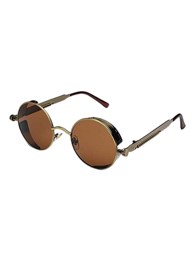 Vintage Retro Fashion Round UV Protection Polycarbonate Sunglasses - Image 2