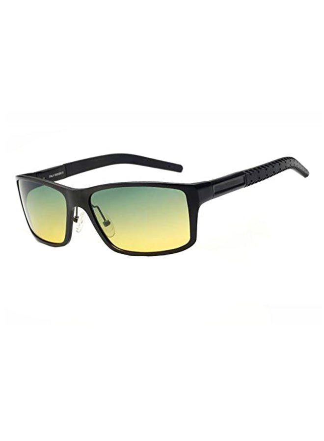 Men's Rectangular Driver Mirror Day And Night Sunglasses