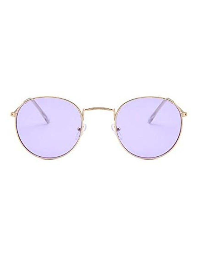 Stylish And Modern Design Round Alloy Sunglasses - Image 1