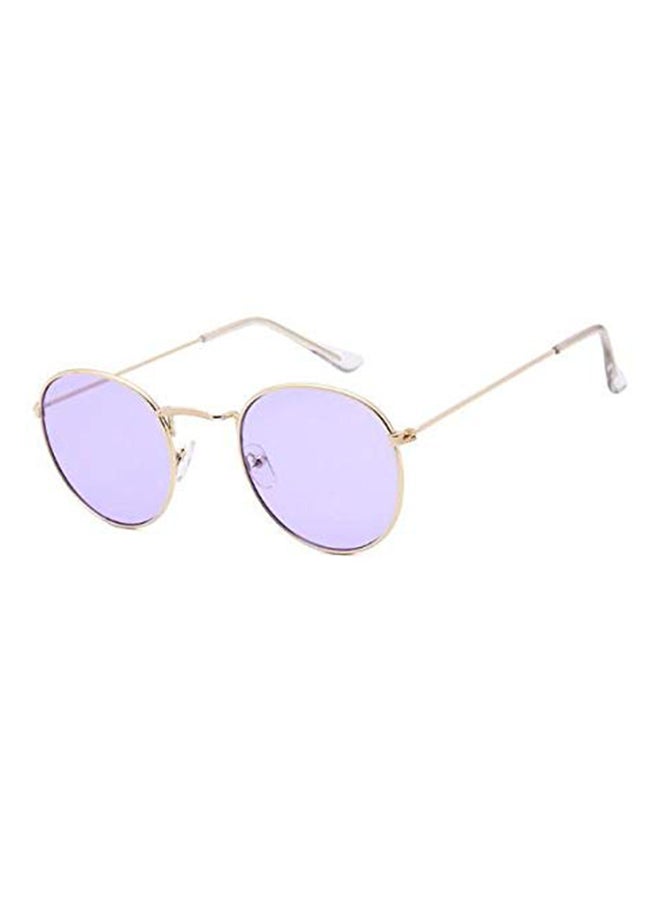 Stylish And Modern Design Round Alloy Sunglasses - Image 2