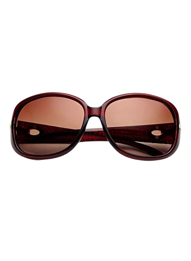 Women's Stylish And Modern Design Oversized Polarized Plastic Sunglasses - Image 1