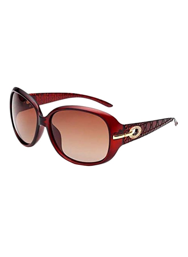 Women's Stylish And Modern Design Oversized Polarized Plastic Sunglasses - Image 2