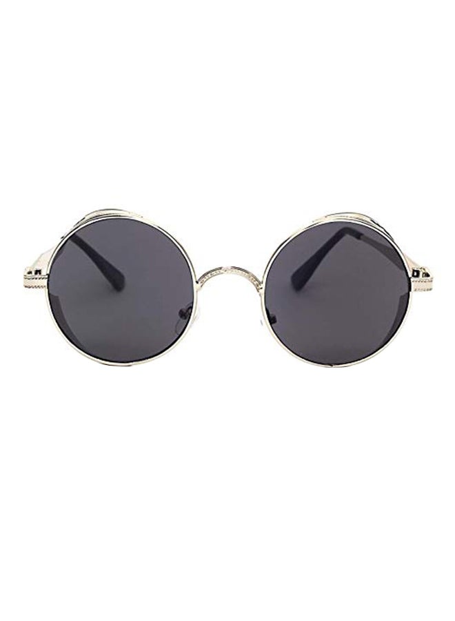 Retro Round Punk Carved Sunglasses