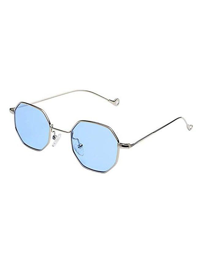 Fashion Polygon Clear Lens Vintage Sunglasses