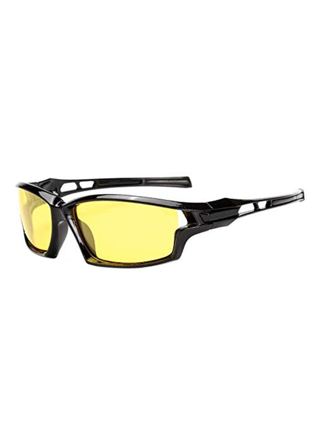 Polarized Wrap Plastic Sunglasses
