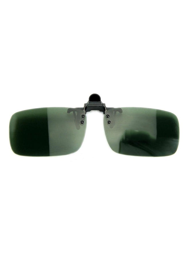 Night Vision Rectangular Flip Up Clip-On Driving Sunglasses