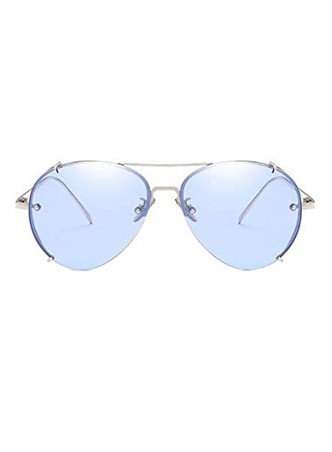 Round Mirrored Acetate Sunglasses - Image 1