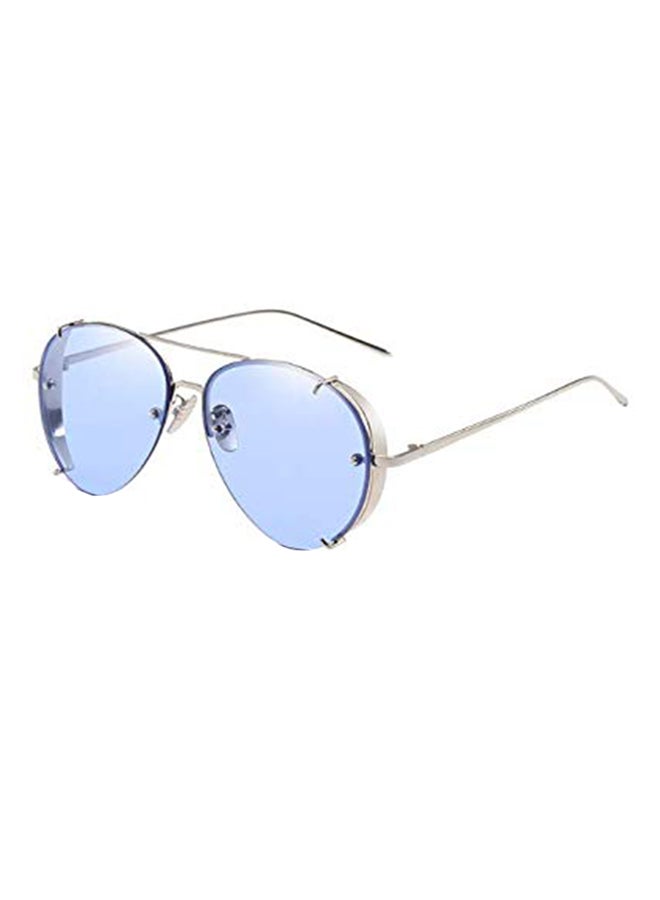 Round Mirrored Acetate Sunglasses - Image 2