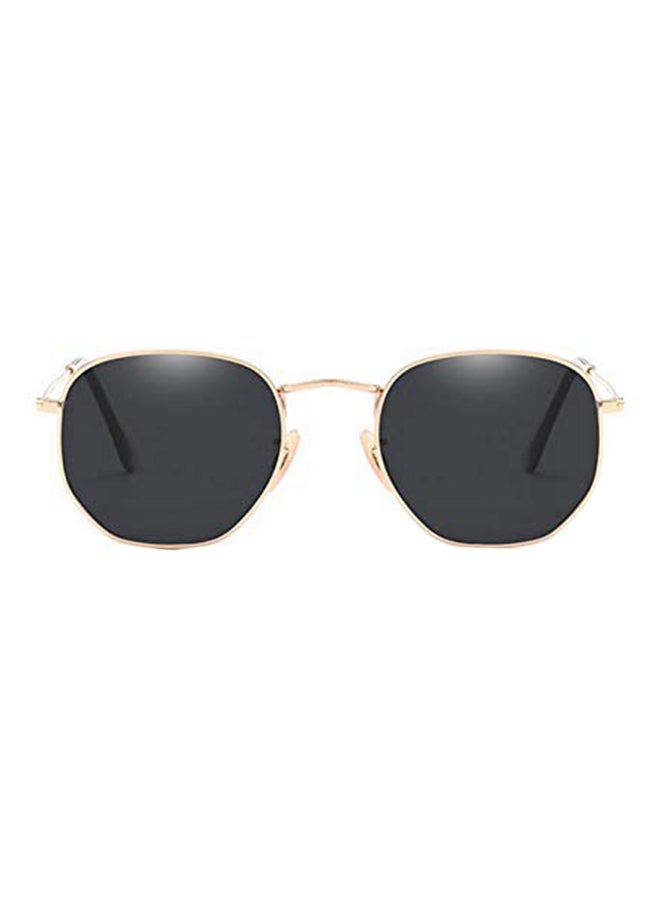 Men's Retro UV Protection Hexagonal Flat Sunglasses - Image 1