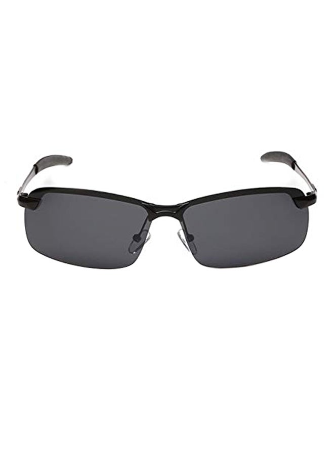 Polarized Rectangular Frame Sunglasses - Image 1