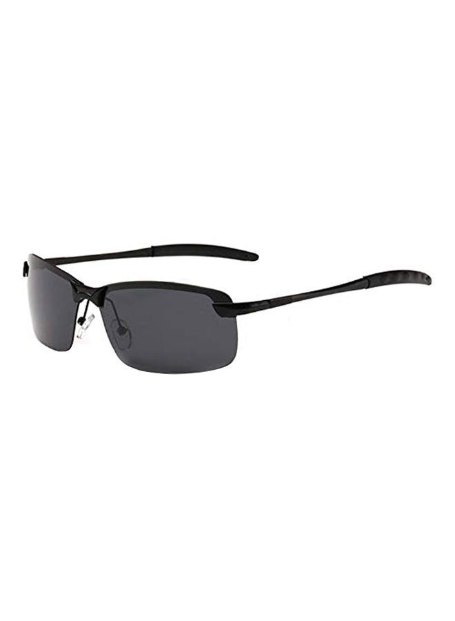 Polarized Rectangular Frame Sunglasses - Image 2