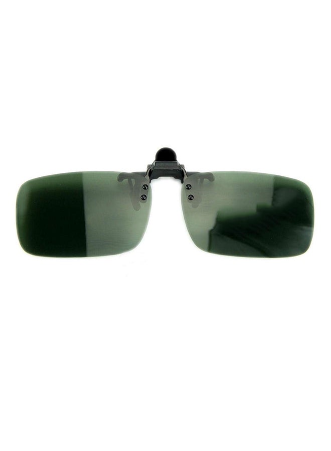 Rectangular Polarized Clip On Driving Day Night Vision Sunglasses