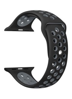 Breathable Watch Band For Apple Watch Black/Grey