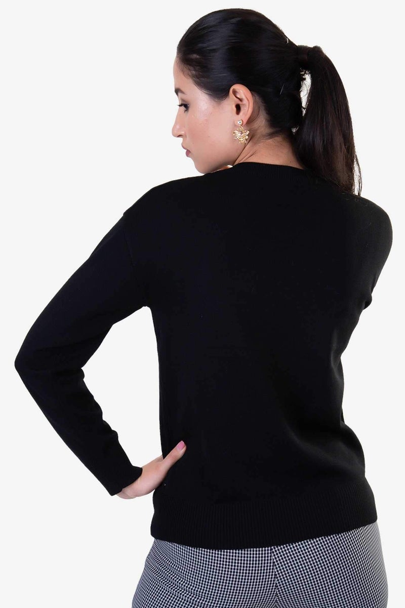 Raw Orange Lion Sweater Black  - Image 2