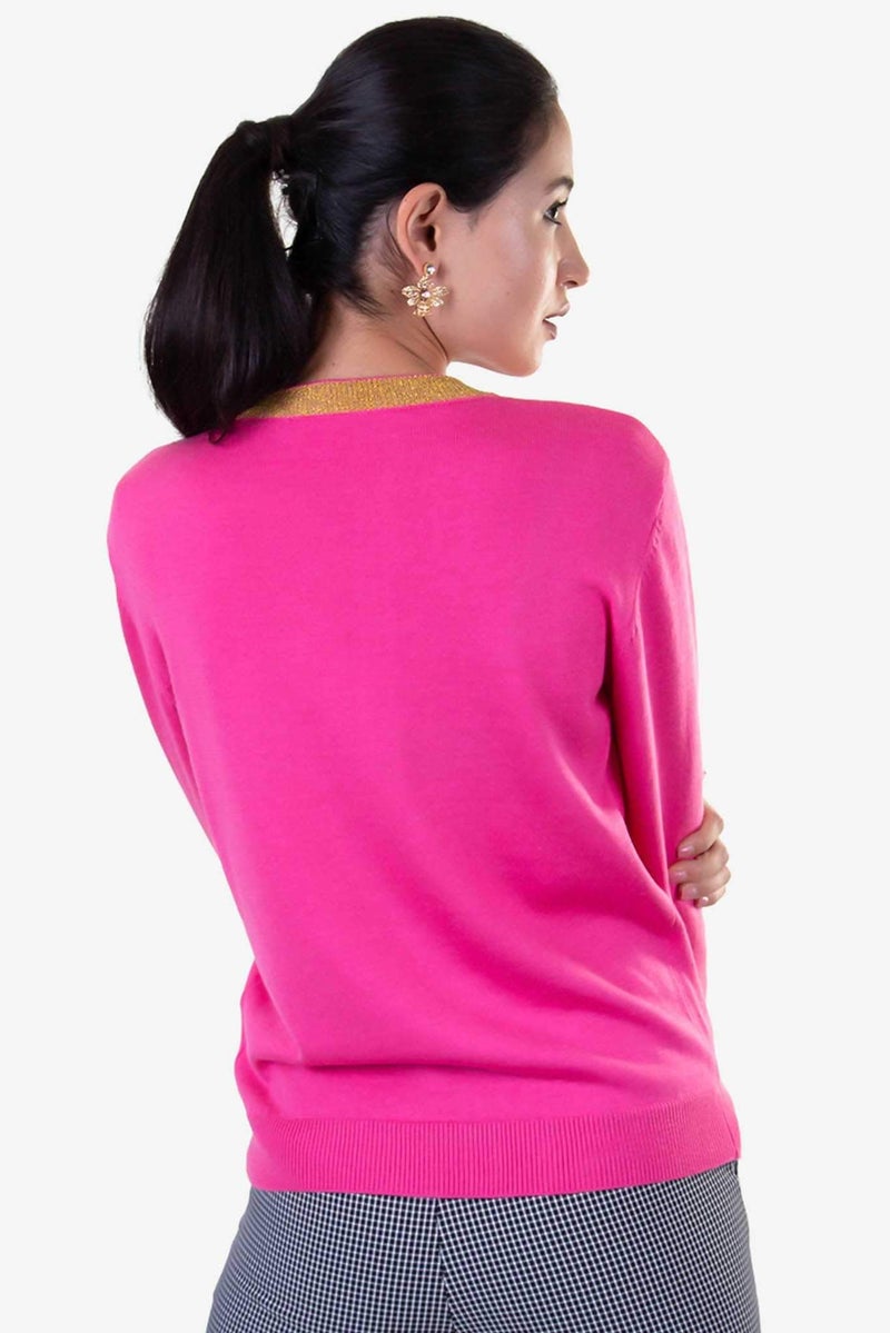 Raw Orange - Kitty Love Sweater Pink - Image 1