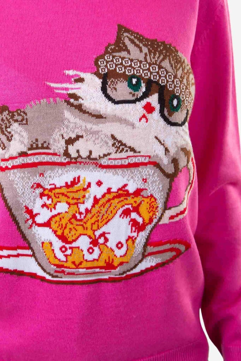 Raw Orange - Kitty Love Sweater Pink - Image 1