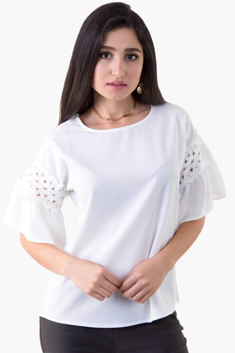 Raw Orange Marissa Top White  - Image 1