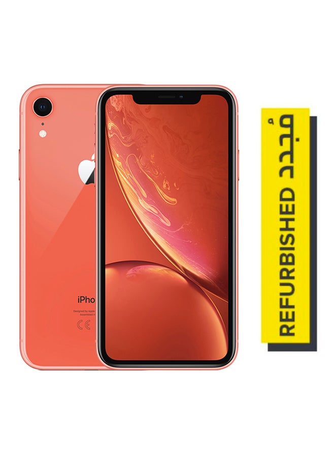Apple - Refurbished - iPhone XR With FaceTime Orange 128GB 4G LTE - Image 1