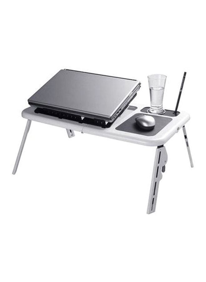 أرسيفي حامل لابتوب قابل للطي ومزود بمروحة للتبريد أبيض - Image 1