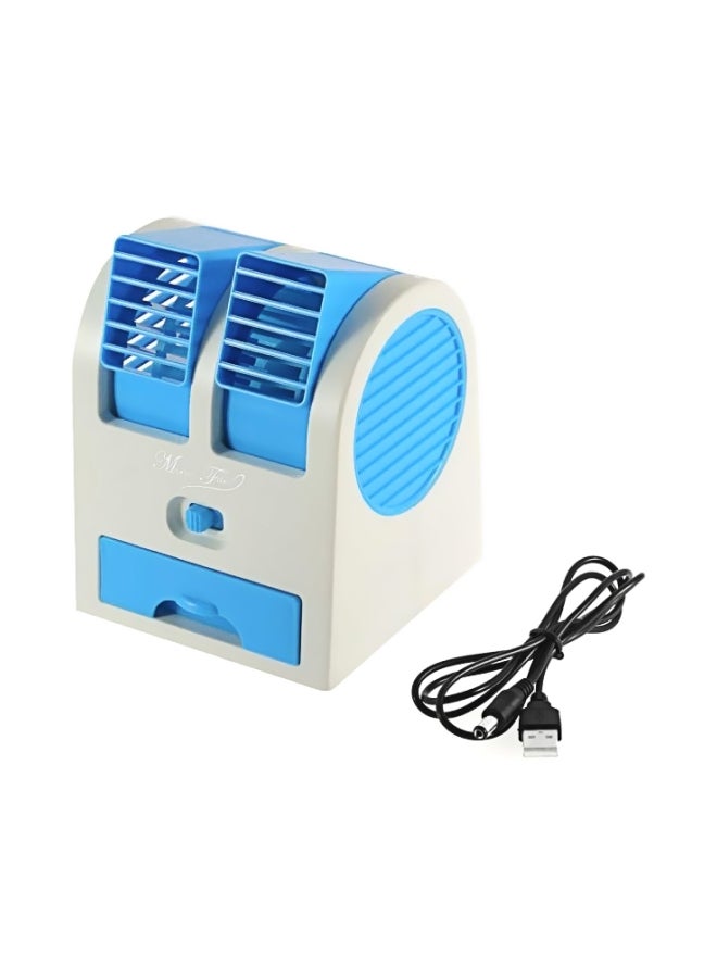 Portable USB Fan White/Blue