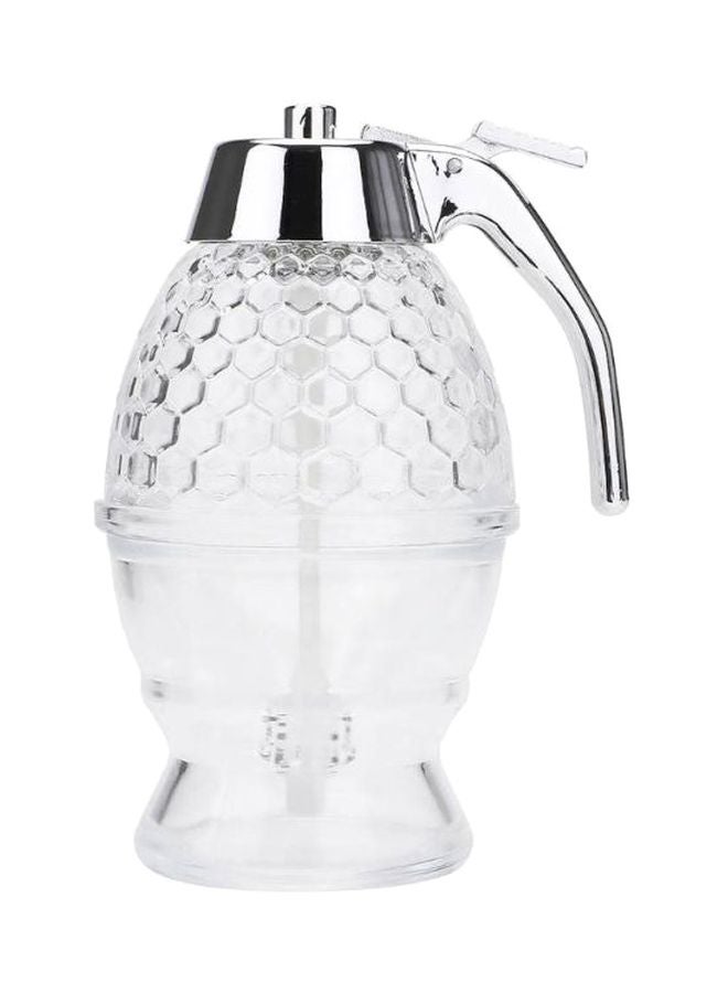 Acrylic Honey Dispenser Clear/Silver