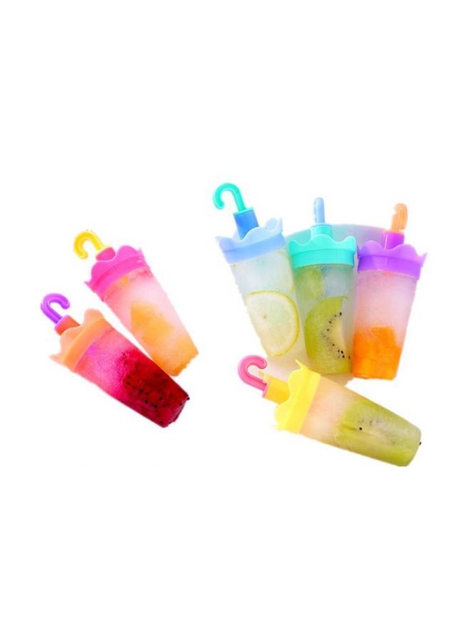 6 Group Umbrella Shaped Ice Cream Mold Multicolour  - Image 3