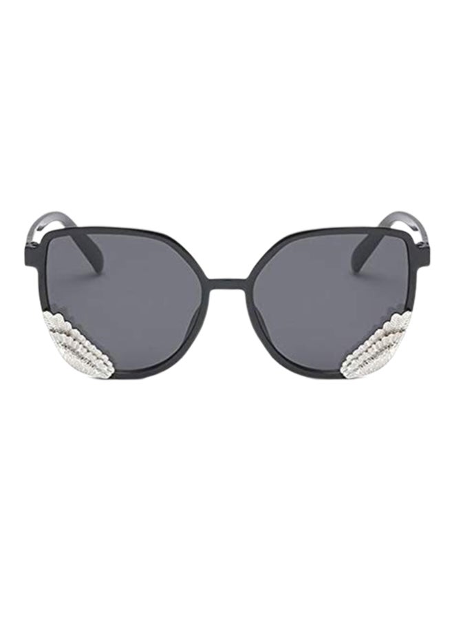 Women's Elegant High Fashion Winged Temple Oversized Sunglasses - Image 1