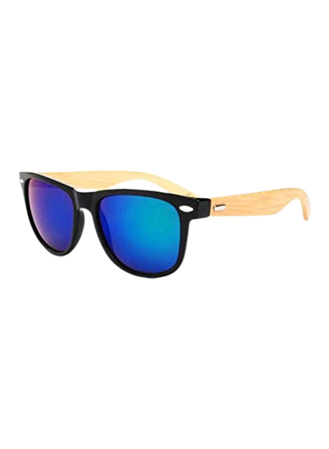 Generic Polarized Bamboo Frame Wayfarer Sunglasses 