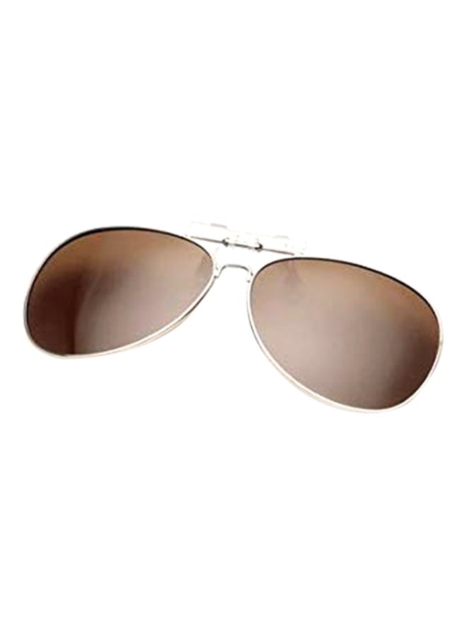 Retro Polarized Clip Square Frame Sunglasses