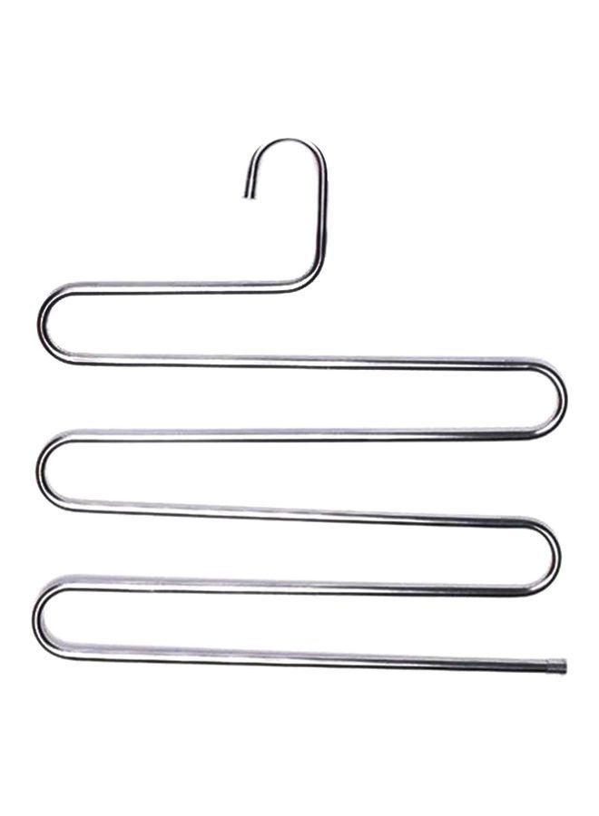 3-Piece 5 Layers Multi-Purpose Hanger Silver 37x31.5cm 