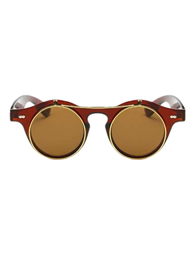 Women's Round UV Protection Metal Sunglasses - Image 1