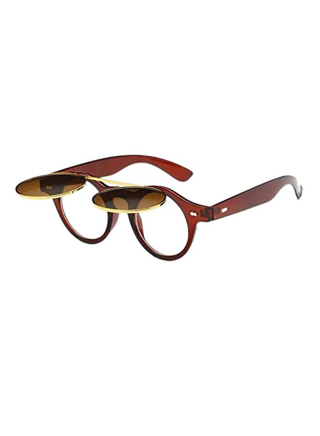 Women's Round UV Protection Metal Sunglasses - Image 2